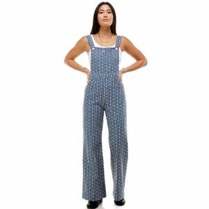 Chic Navy Patterned Jumpsuit